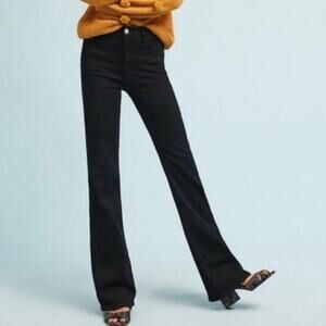 Anthropologie Pilcro High Rise Bootcut Flare Black Jeans Women's Size 28